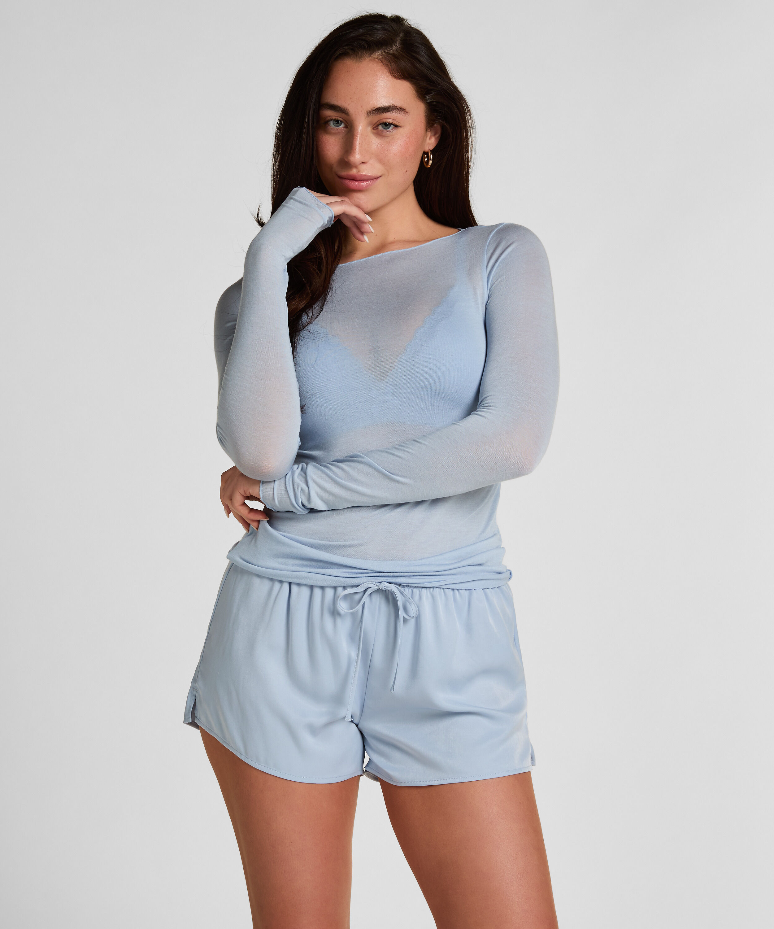 Pantalón corto de satén Ayla