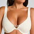 Top de bikini Crochet, Blanco
