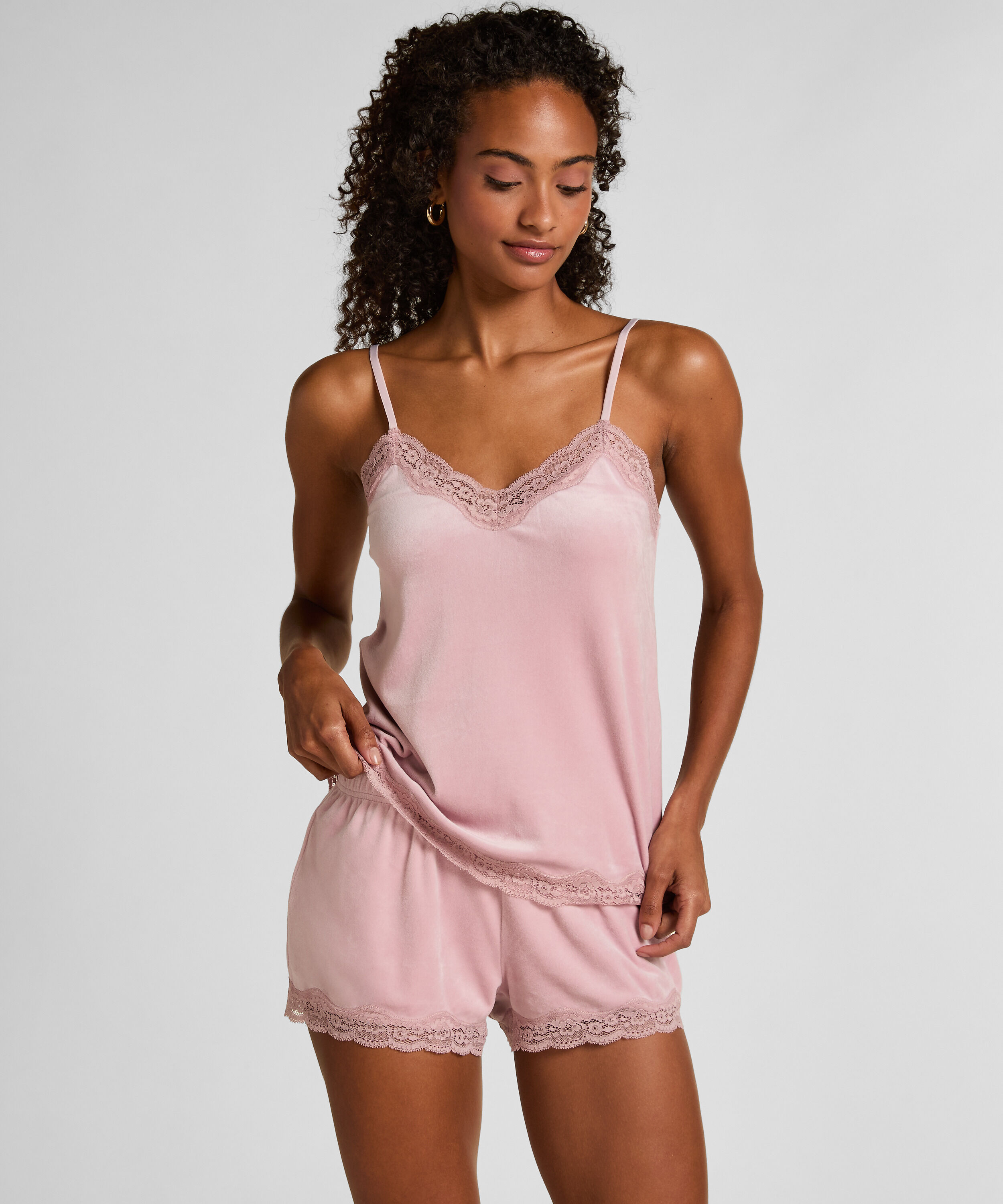 Short Velours Lace, Morado