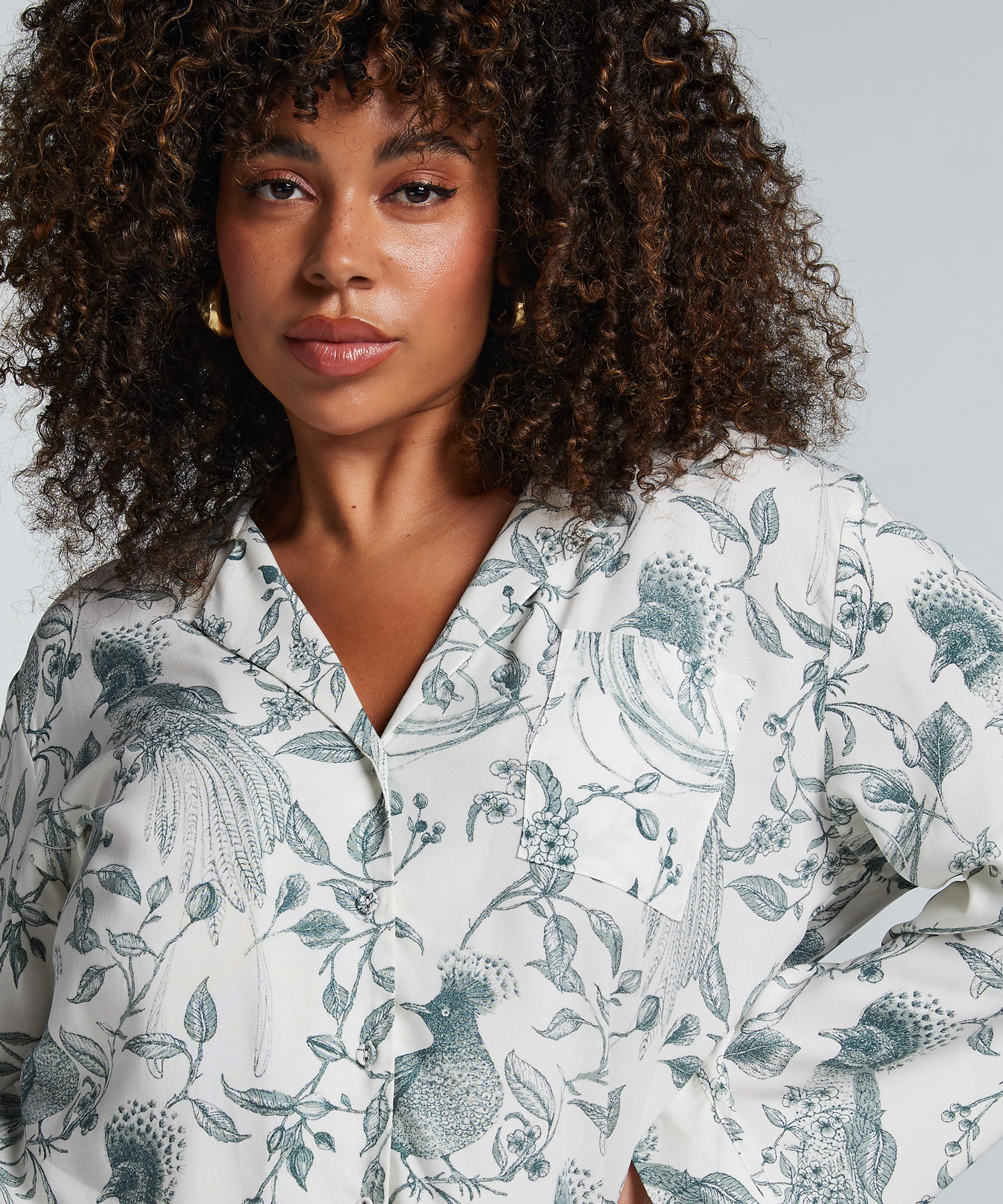 Top de pijama, Blanco, main