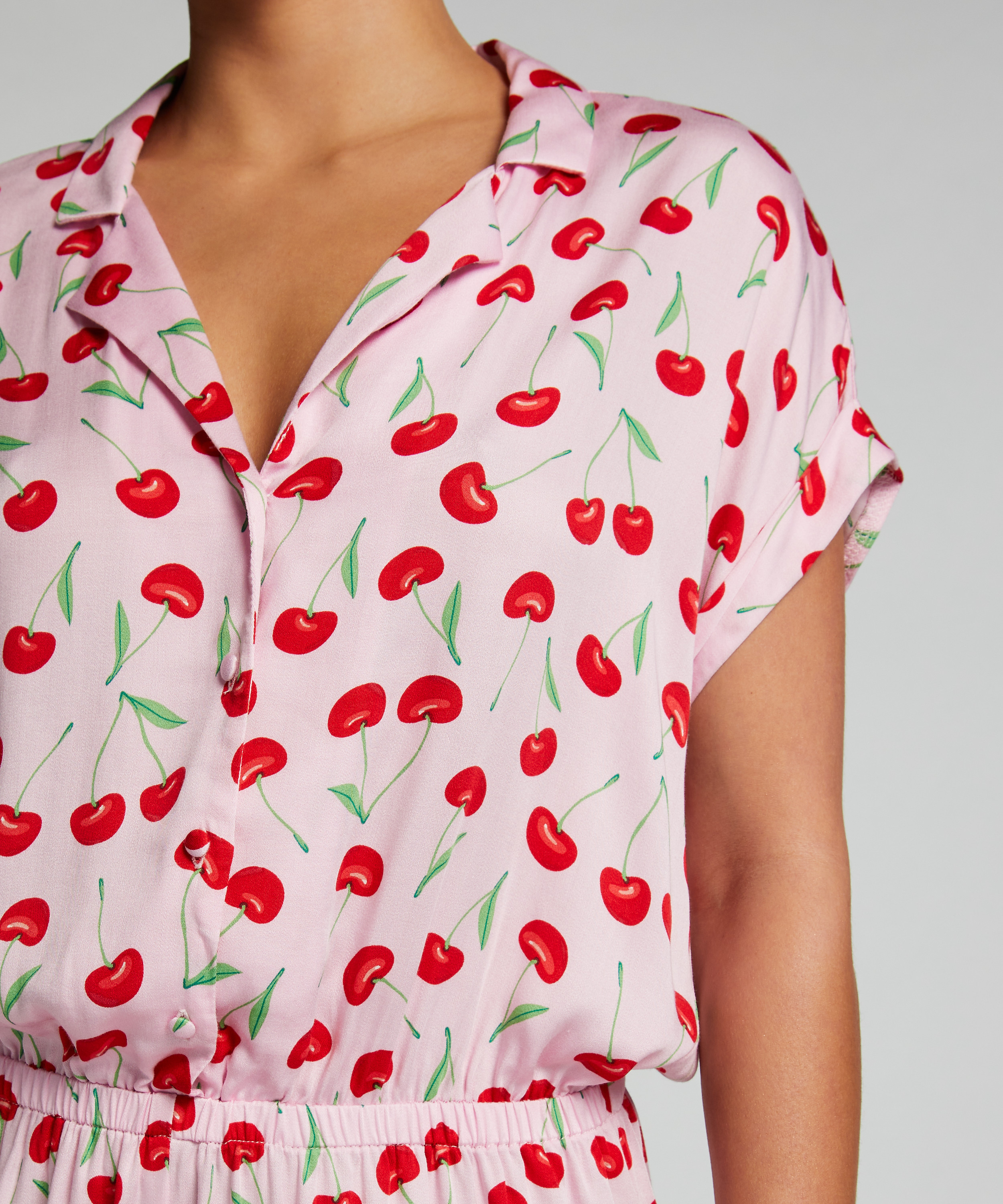 Onesie Teddy Cherry, Rosa, main