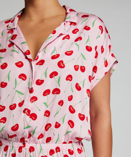 Onesie Teddy Cherry, Rosa