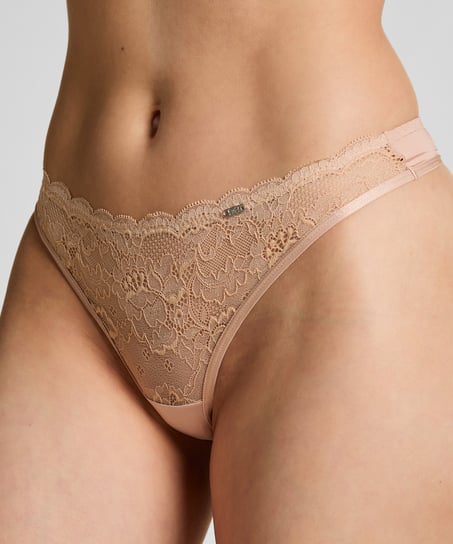 2 pares de tangas Angie, Beige