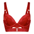 Sujetador longline de aros preformado push-up Occult, Rojo