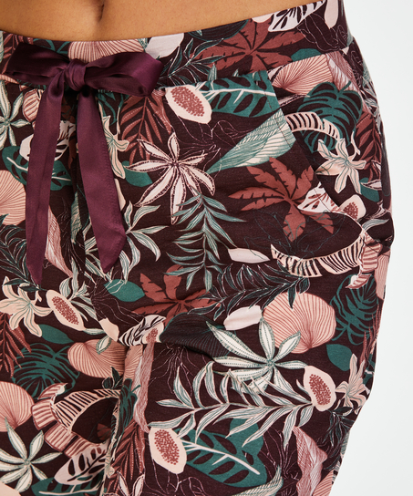 Pantal&oacute;n de pijama de tejido de punto, Morado