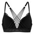 Sujetador de aros longline push-up acolchado Sabrina, Negro