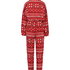 Mono de franela Fairisle, Rojo