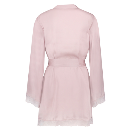 Petite Kimono de sat&eacute;n meili, Morado