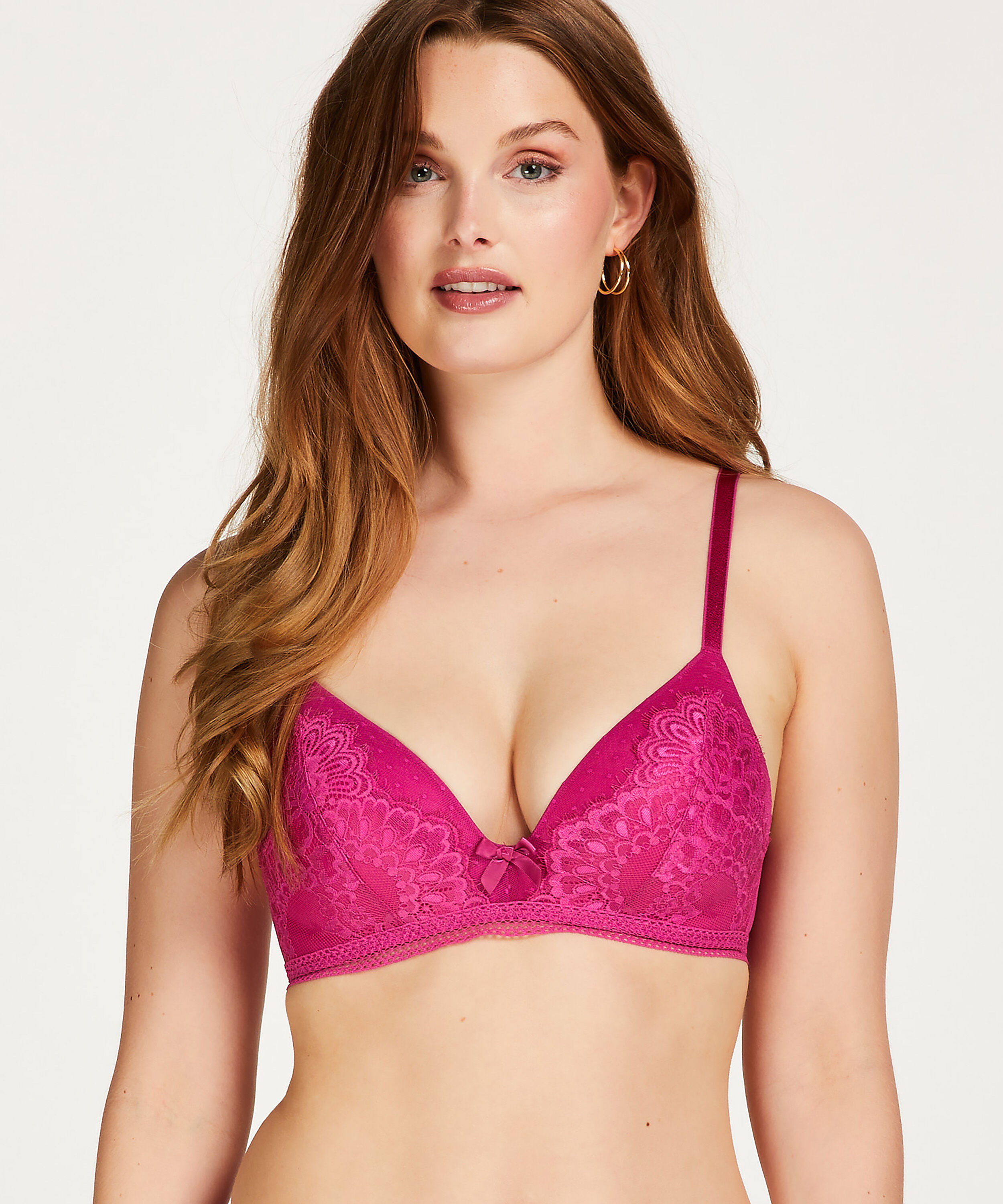 Sujetador preformado sin aros Bessie, Rosa