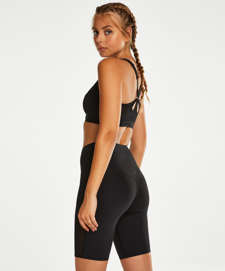 Mallas de ciclista de cintura alta HKMX, Negro