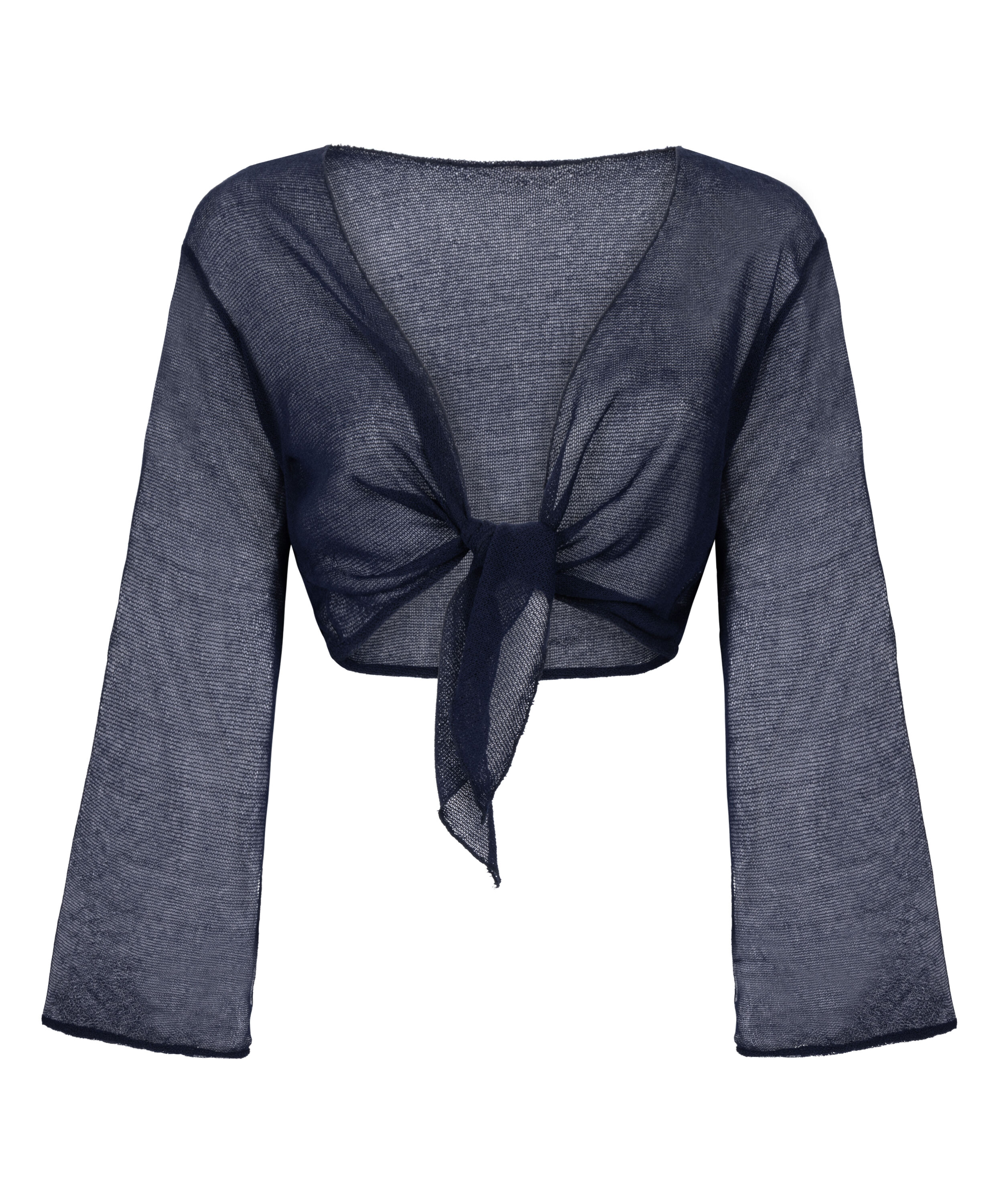 Top de playa de punto, Azul