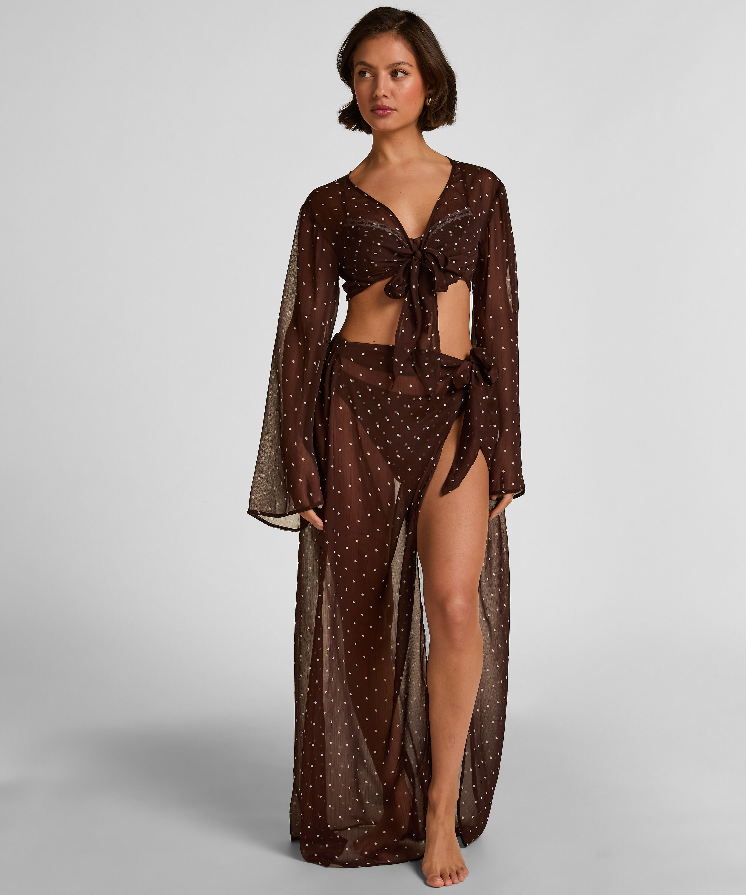 Falda de Playa Algarve, Marrón