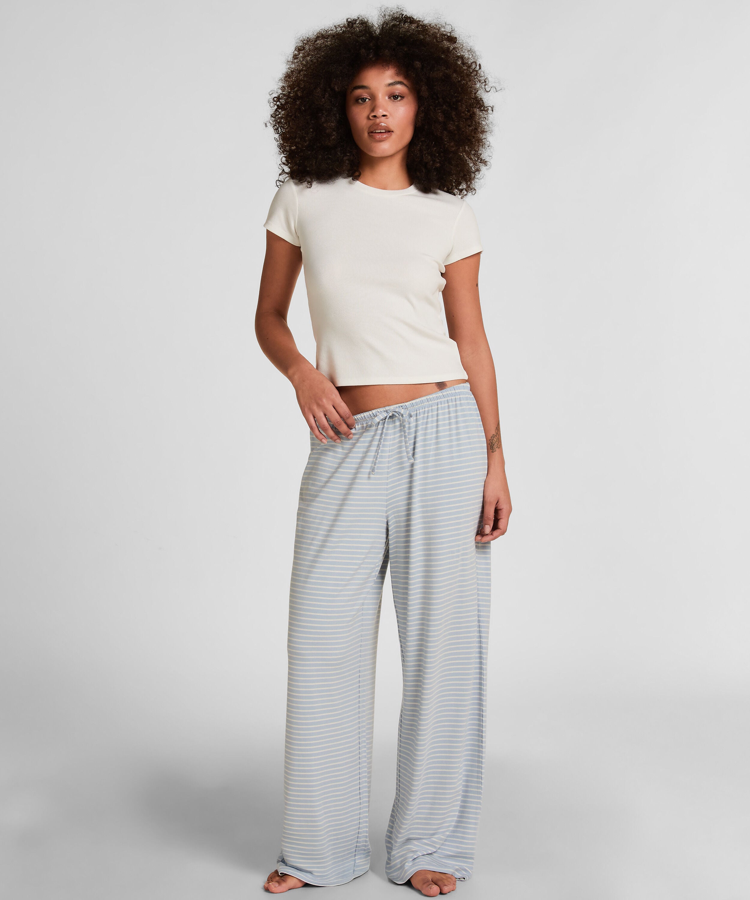 Pantalón de punto, Azul