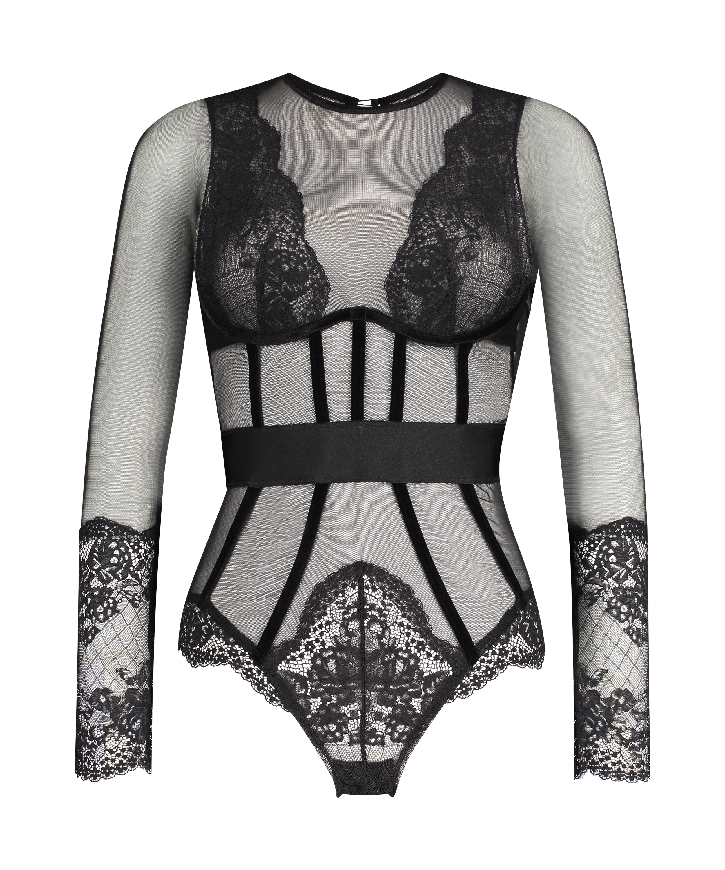 Cuerpo con aros Priscilla Rebecca Mir, Negro, main