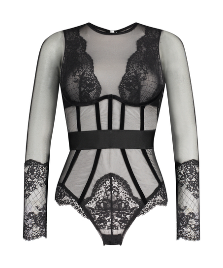 Cuerpo con aros Priscilla Rebecca Mir, Negro