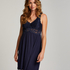 Vestido lencero Nora Lace, Azul