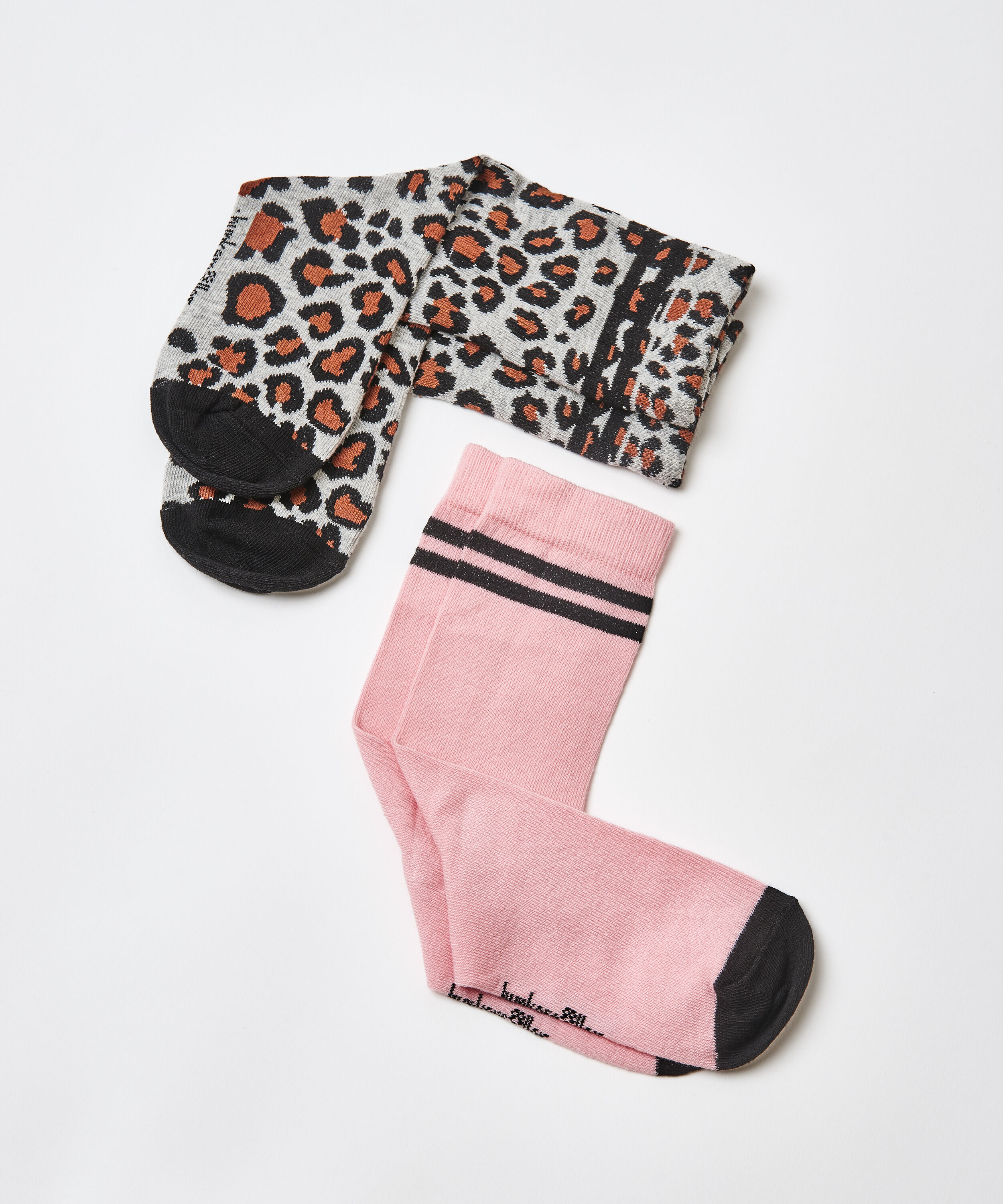 2 Pares Calcetines Algod&oacute;n, Gris