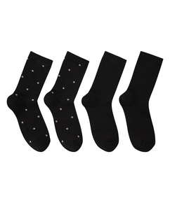2 pares de calcetines, Negro