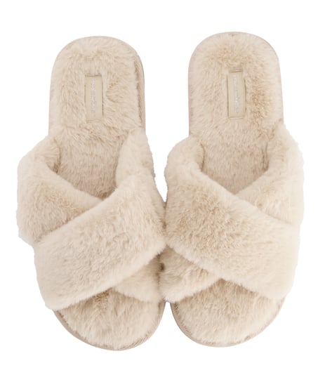 Pantuflas Lia, Beige