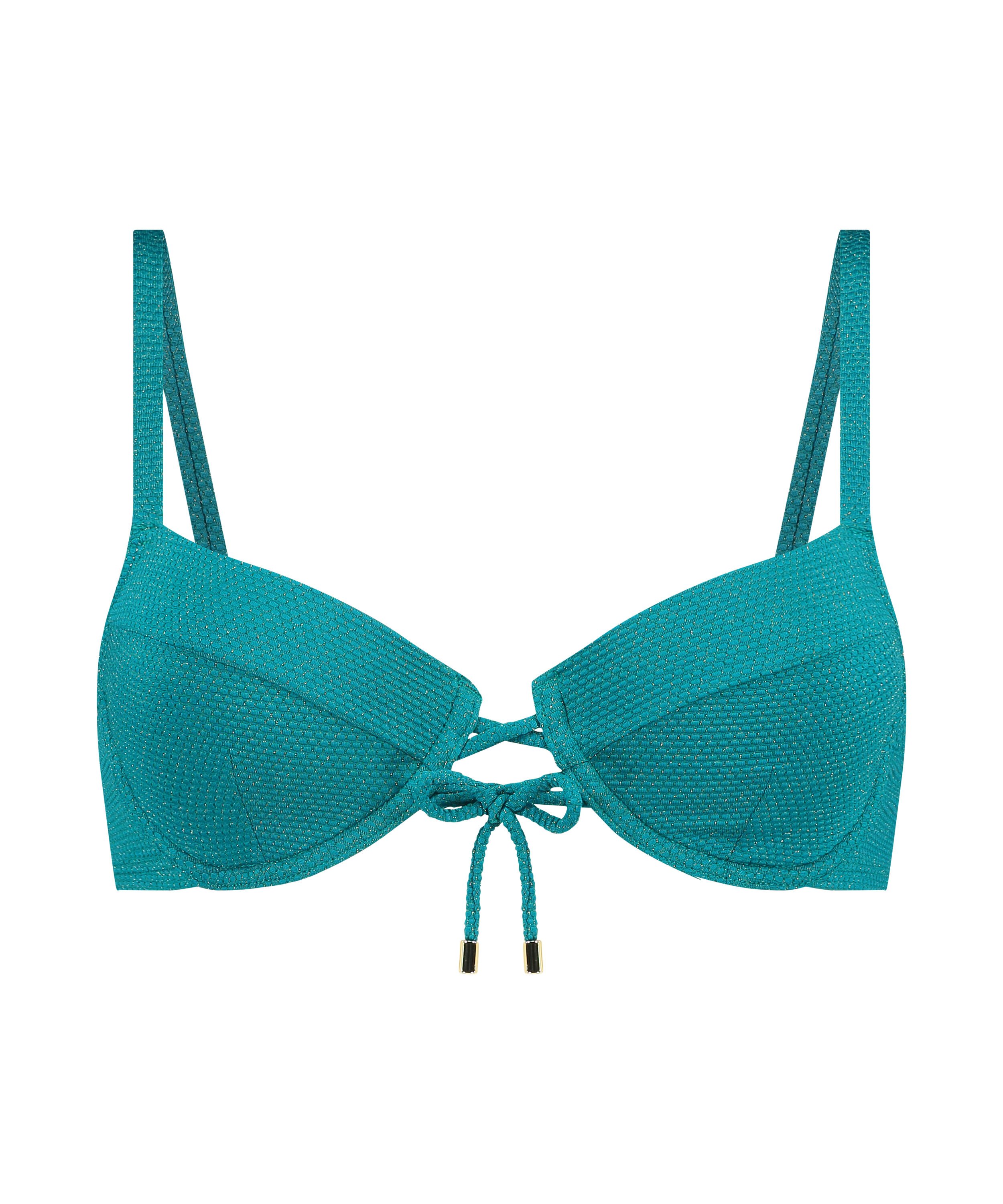 Top de bikini Relief, Verde