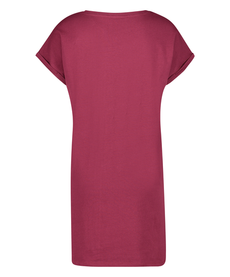 Camis&oacute;n de escote redondo, Rojo