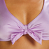 Top de bikini preformado Luxe Shine, Morado