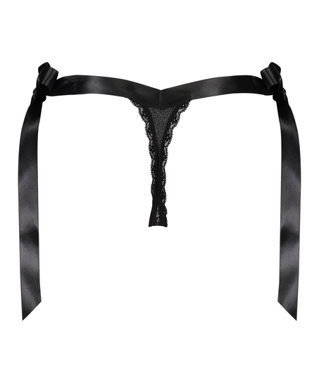 Tanga extra bajo Berry, Negro