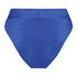 Braguita de bikini de corte alto Rib Lagoon, Azul