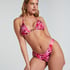 Braguita de Bikini de Corte Alto Floral, Rosa