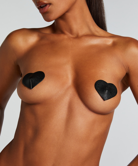 Private cubre-pezones Snake, Negro