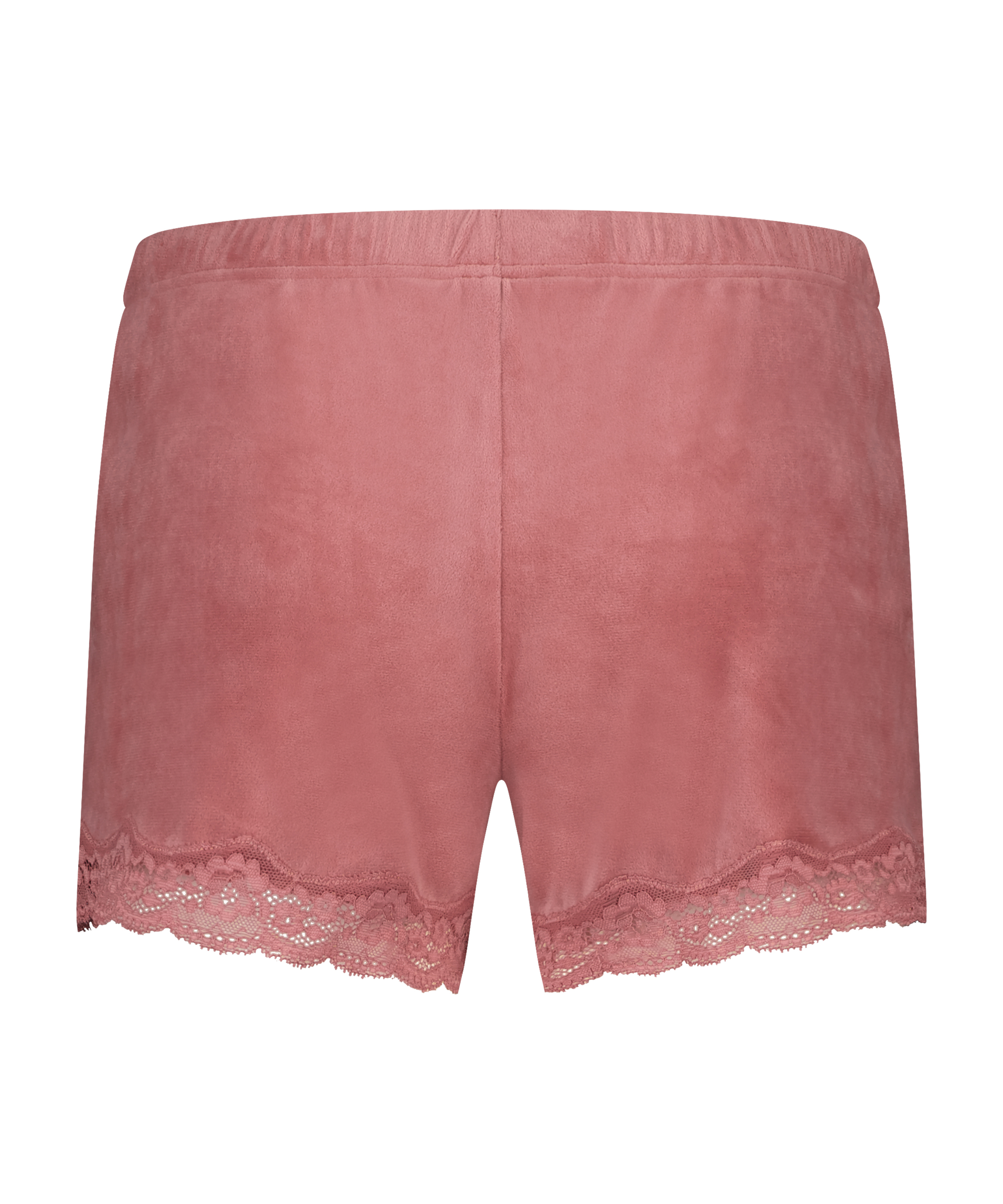 Pantal&oacute;n corto de terciopelo y encaje, Rosa, main