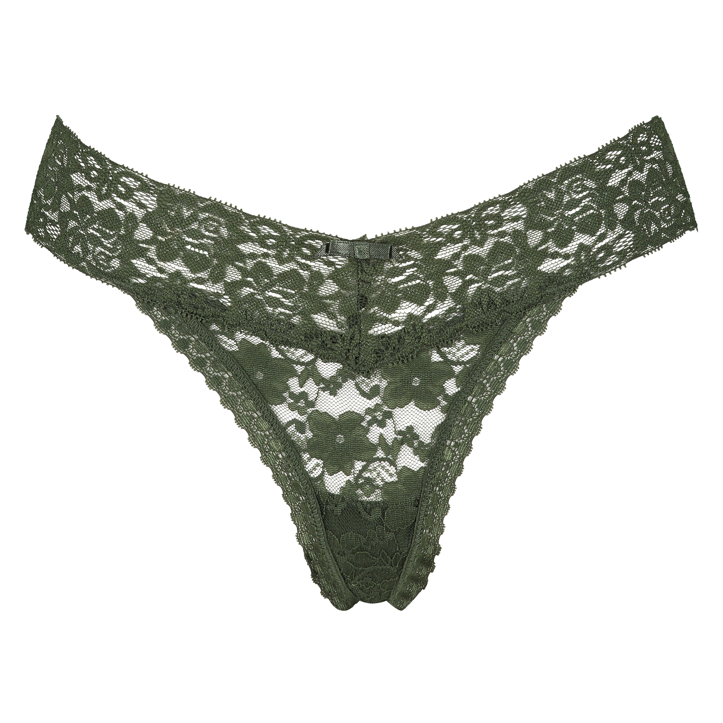 Tanga floral encaje, Verde, main