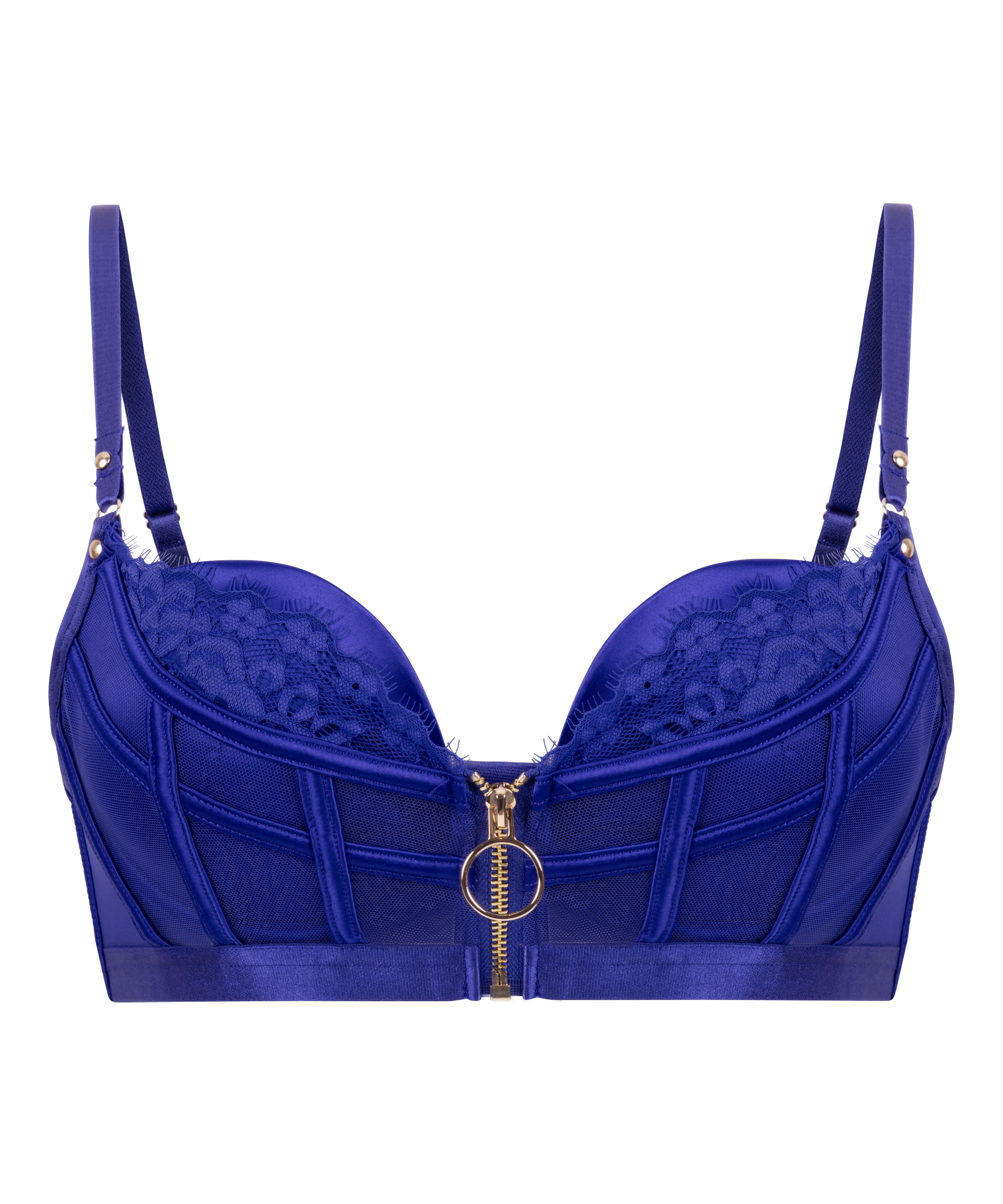 Sujetador de aros push-up acolchado Sable, Azul, main