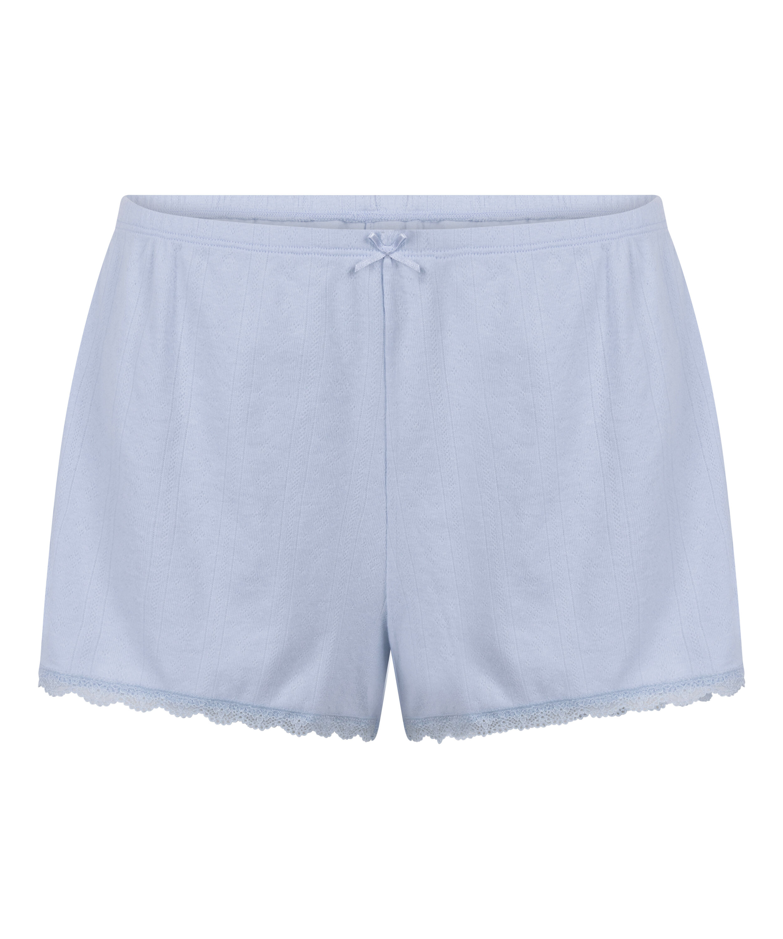 Short en pointelle, Azul