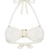 Top de bikini bandeau Cabo, Blanco