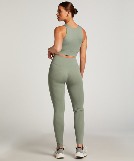 HKMX Sujetador deportivo sin costuras, Verde