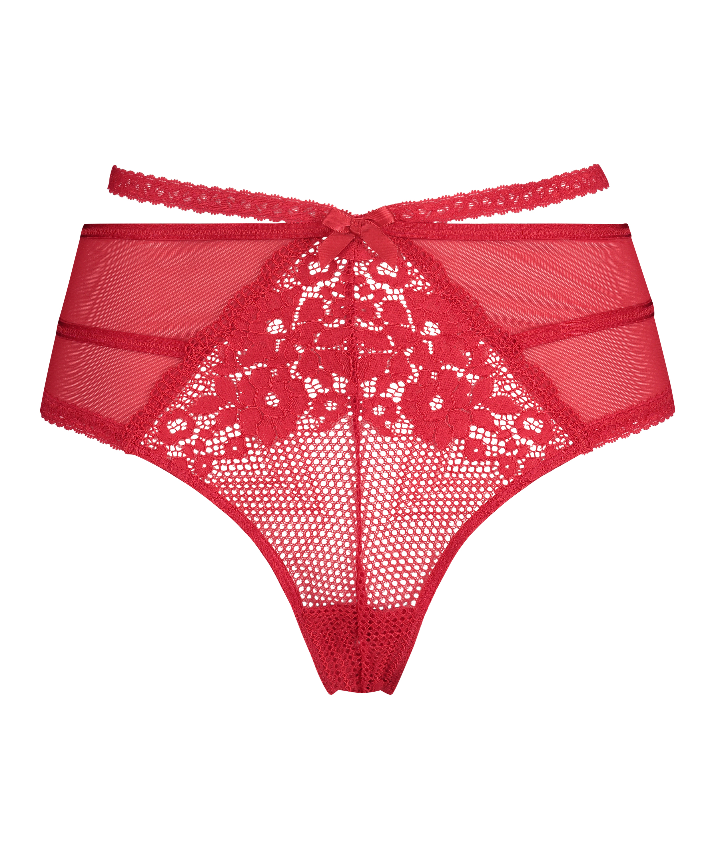 Tanga de tiro alto Bonnie Curvy, Rojo, main