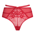 Tanga de tiro alto Bonnie Curvy, Rojo