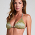 Top de bikini de tri&aacute;ngulo Cali, Verde