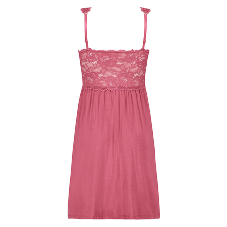 Vestido combinaci&oacute;n Modal Lace, Rosa