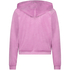 Chaqueta con capucha de terciopelo, Rosa