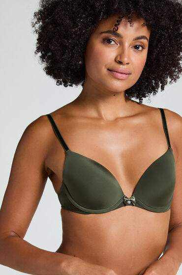 hunkemoller sujetador con aros preformado plunge verde
