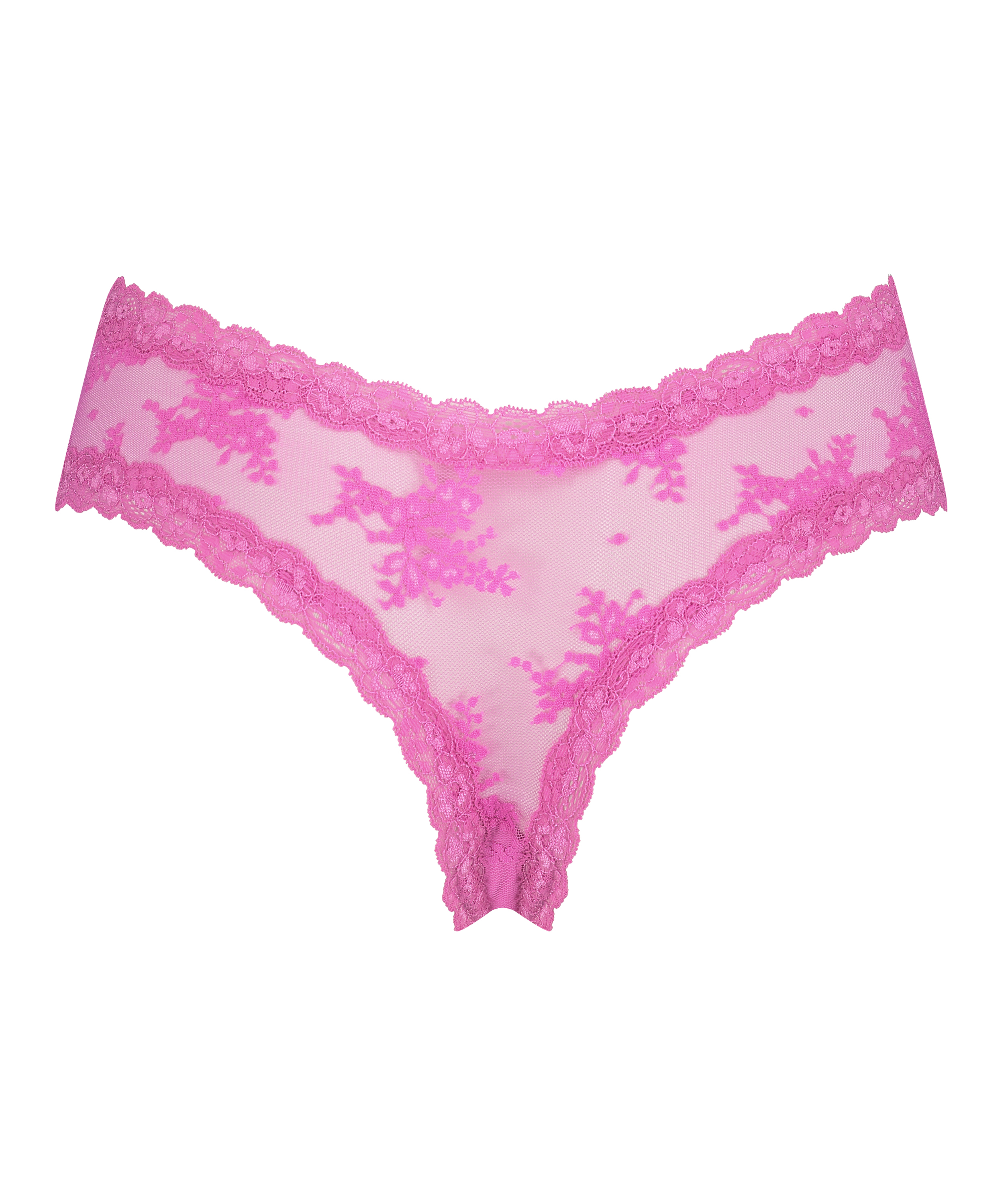 Brasileña en forma de V burn-out mesh, Rosa, main