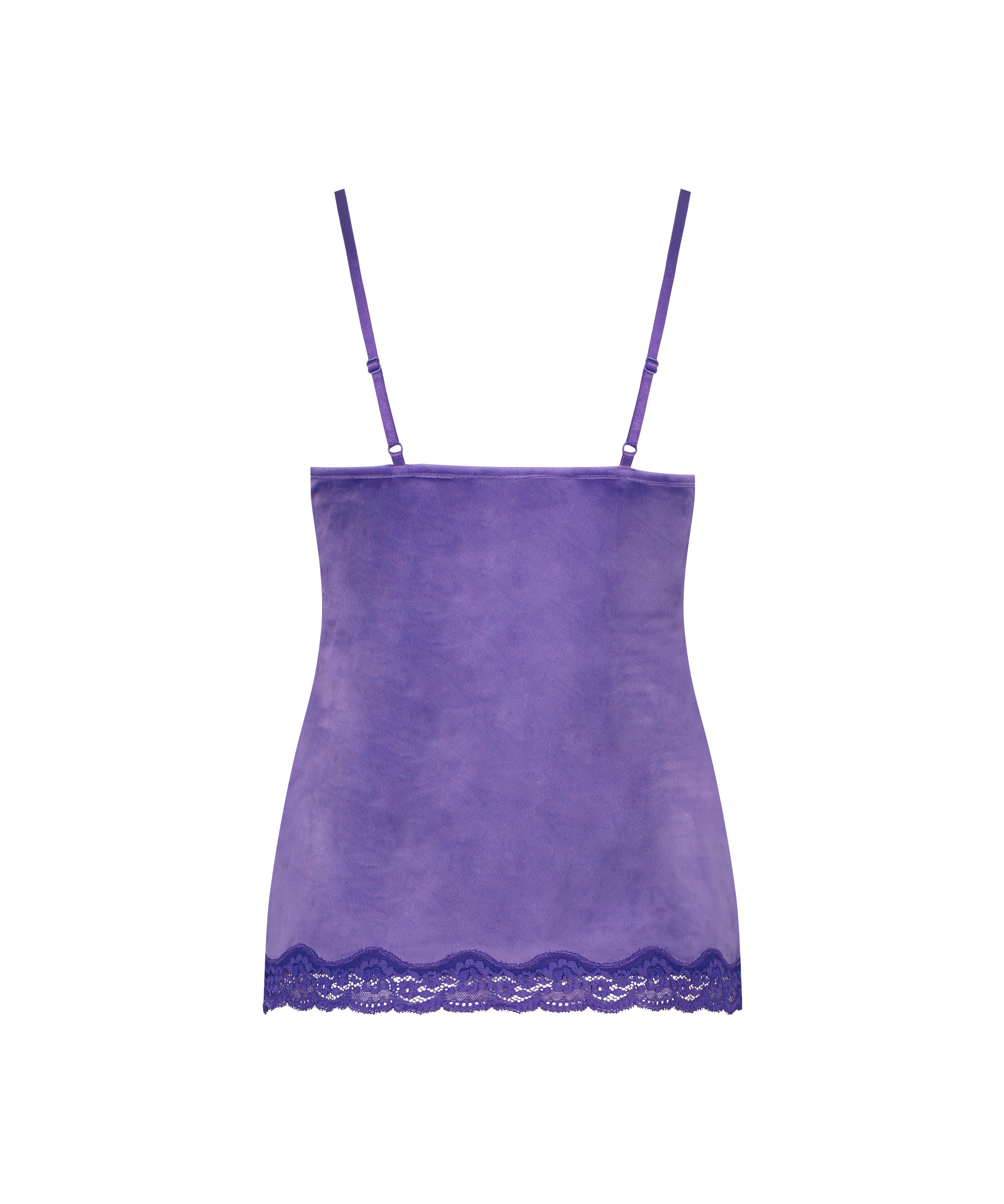 Camiseta top Velours Lace, Morado, main