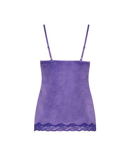 Camiseta top Velours Lace, Morado
