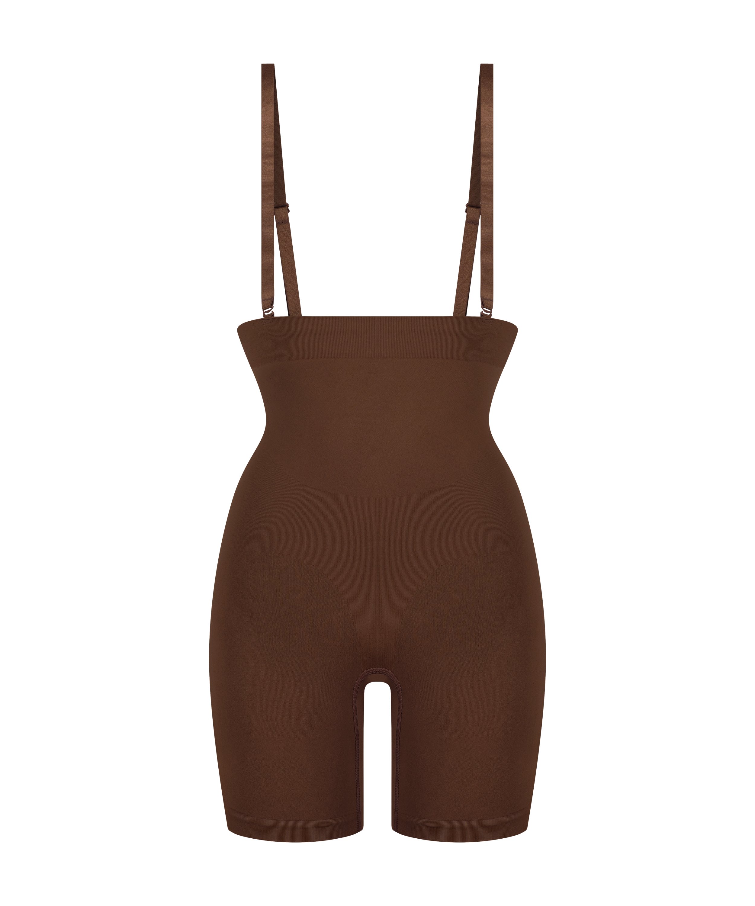 ﻿Faja correctora sin costuras para muslos, Marrón, main