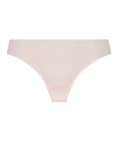 Tanga invisible Stripe mesh, Rosa