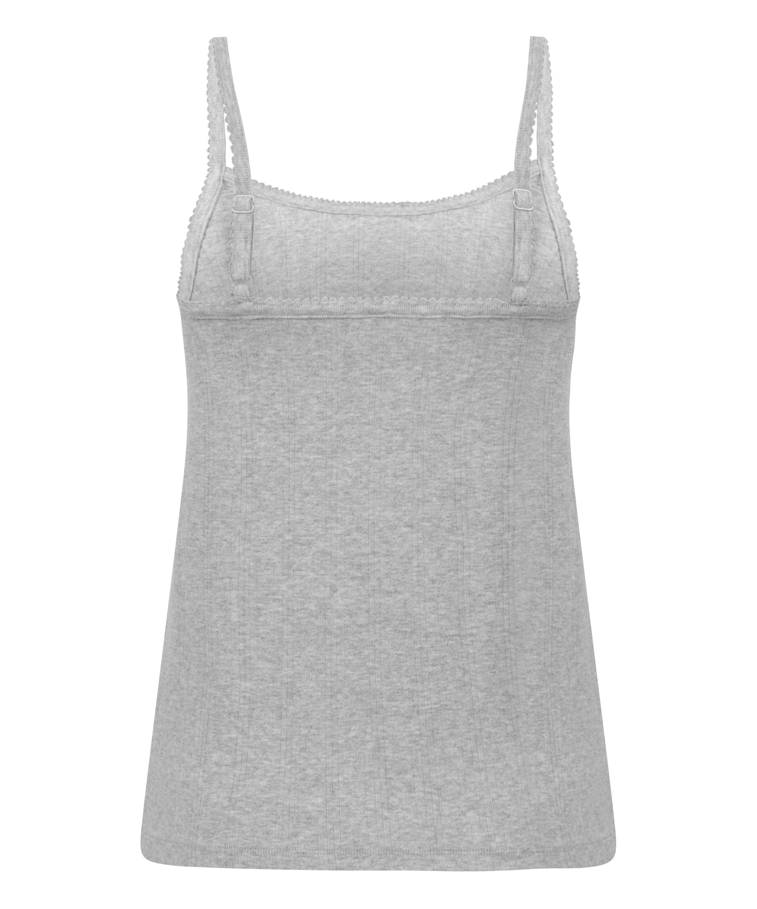 Camisola en pointelle, Gris, main