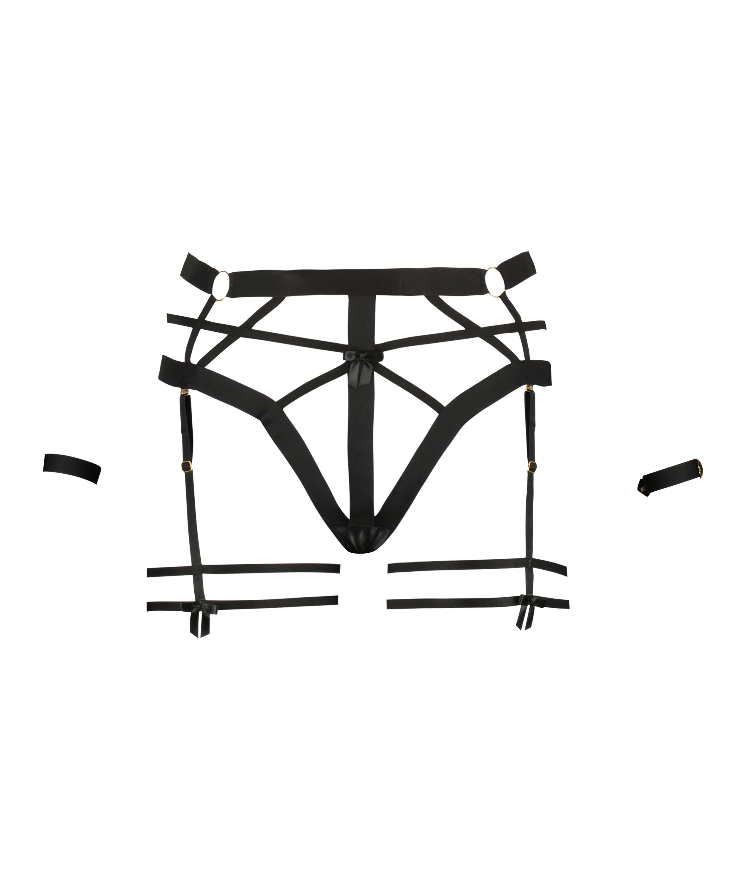 Tanga Minx Curvy, Negro, main