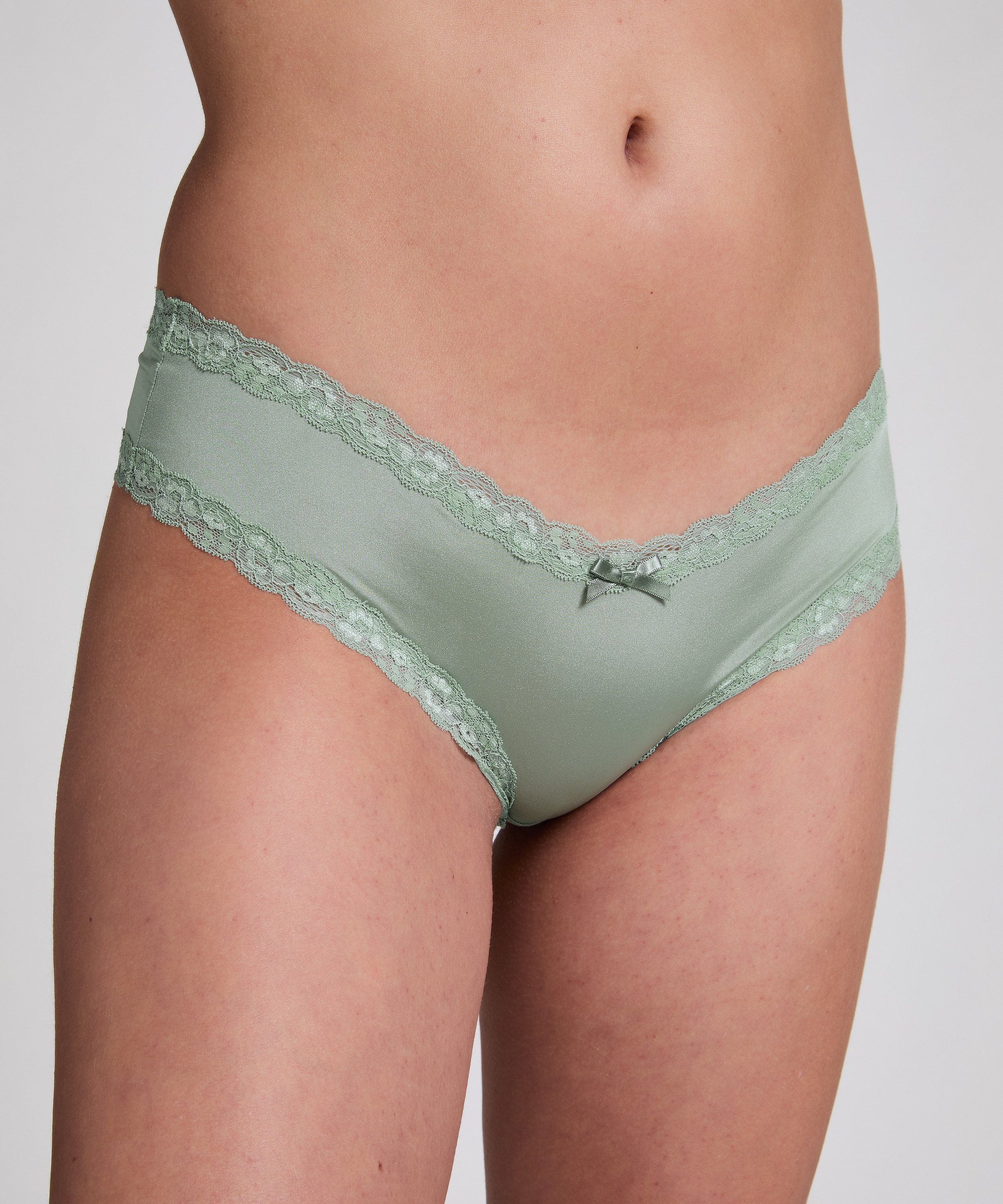 Brasile&ntilde;a en forma de V burn-out mesh, Verde, main